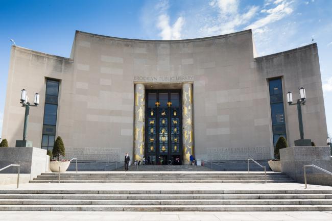 brooklyn public library central facade pic